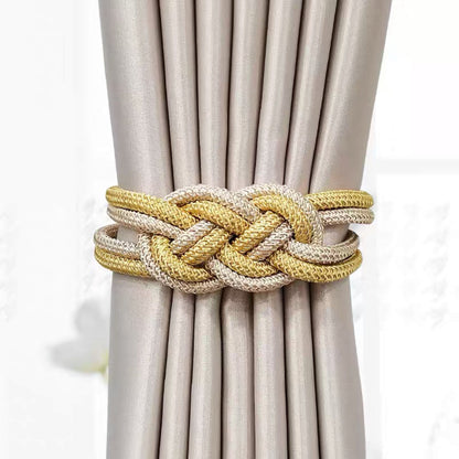 Decorative curtain tieback with braided design Acalora