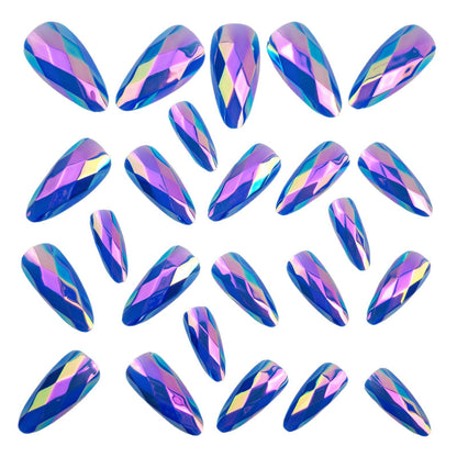 Artificial nails with faceted design Acalora