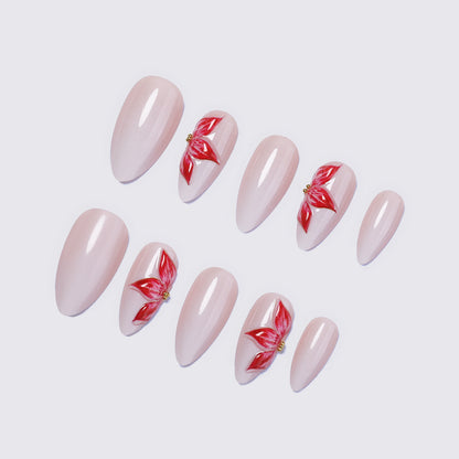Artistic Floral Nail Decorations Acalora