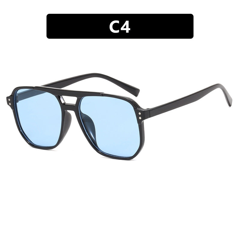 Women's oversized sunglasses with geometric design and UV protection Karnz