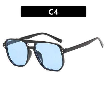 Women's oversized sunglasses with geometric design and UV protection Karnz