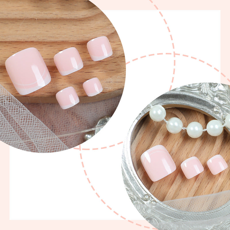 Premium Press-On Nail Set with Decorative Marble Design Acalora