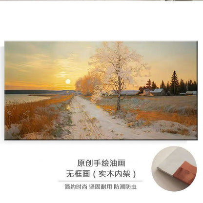 Framed Oil Painting Wall Art