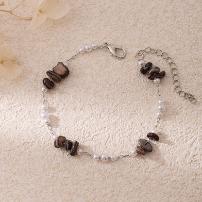 Chic Pearl and Gemstone Bracelet Acalora