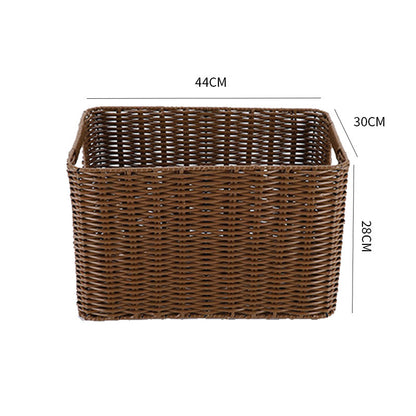 Storage basket made of natural rattan