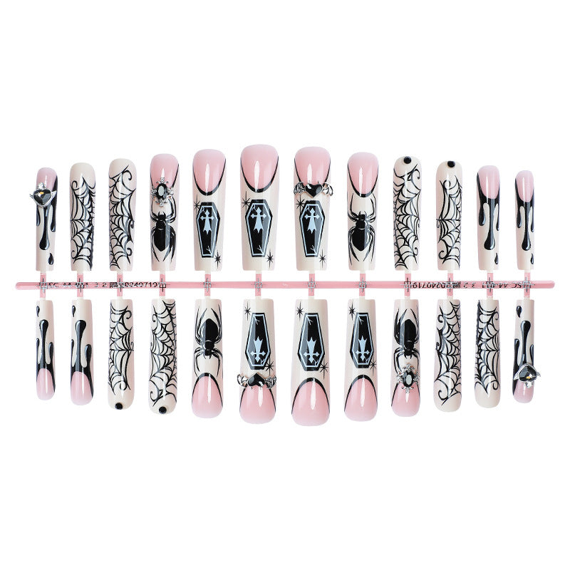 Gothic Style Press-On Nails Set Acalora