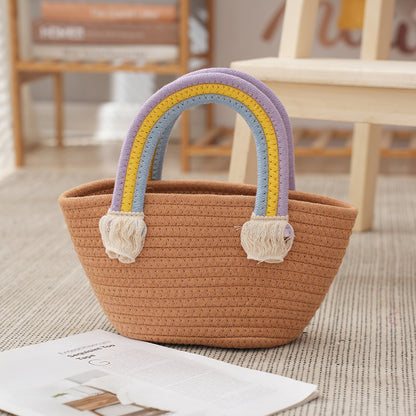 Playful Handwoven Shopping Bag Acalora
