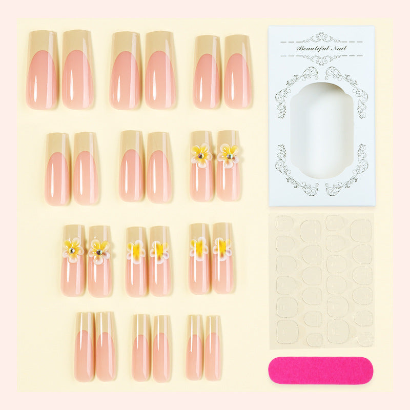 Artistic Floral Press-On Nails Kit Acalora