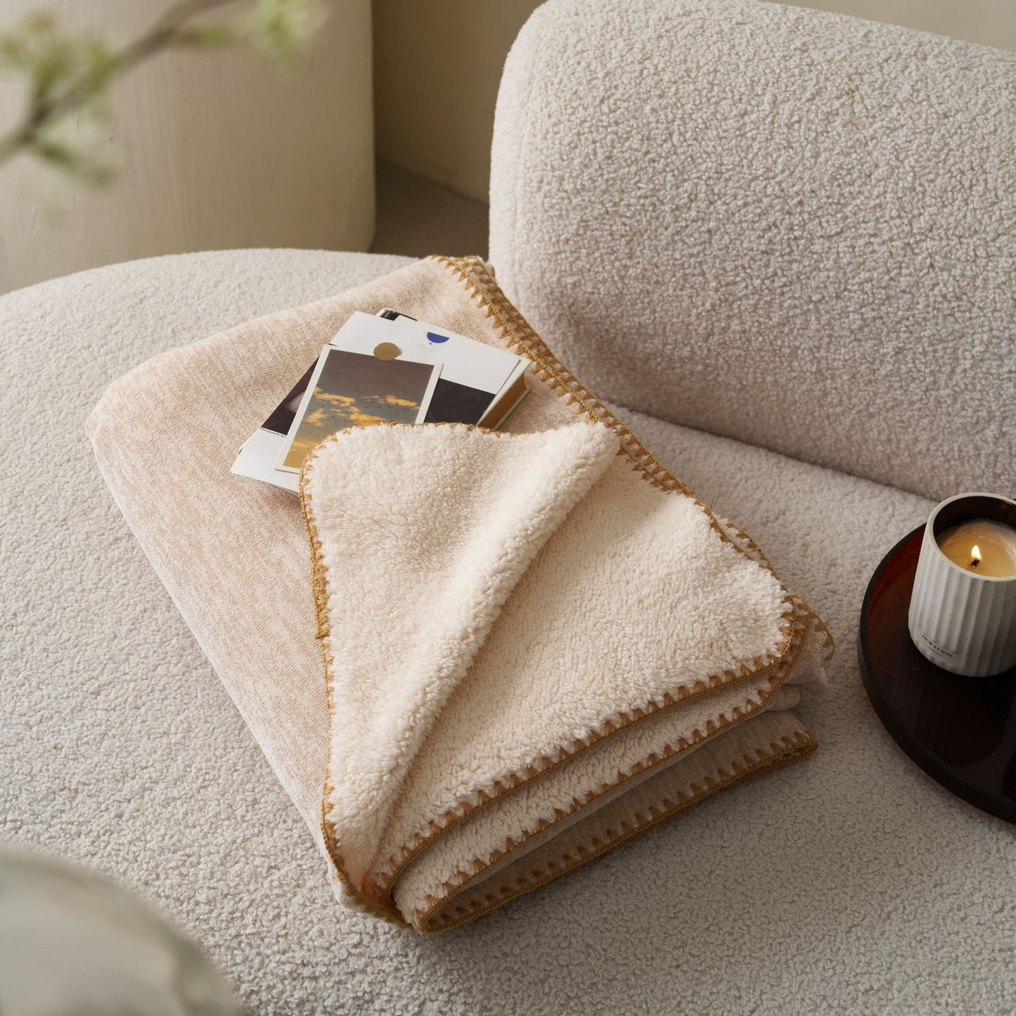 Unisex Cozy Sherpa Blanket