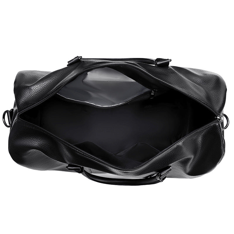 Elegant Leather Weekender Bag Acalora
