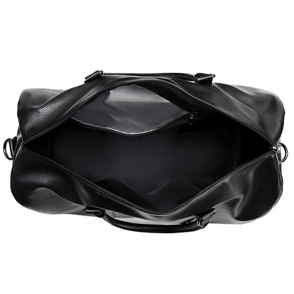 Elegant Leather Weekender Bag Acalora