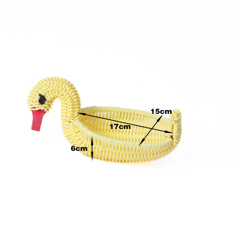 Decorative Wicker Duck Acalora