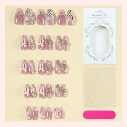 Glamorous Decorative Press-On Nail Art Set Acalora