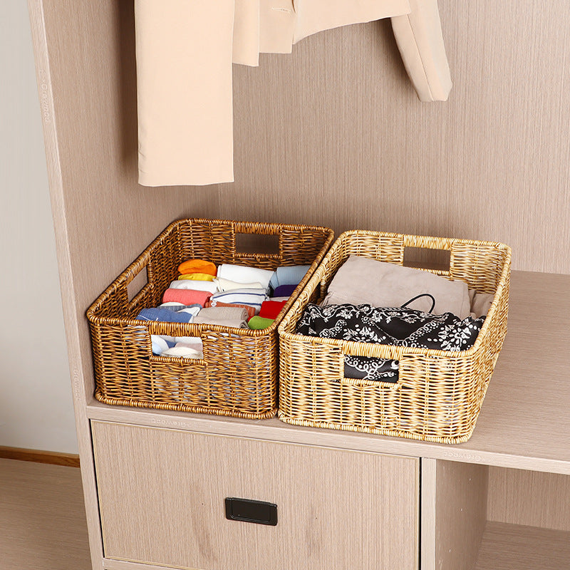 Handwoven Rustic Storage Basket Acalora