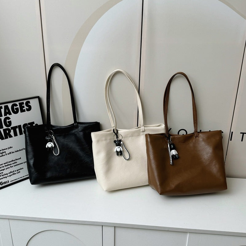 Chic Faux Leather Tote Bag Acalora