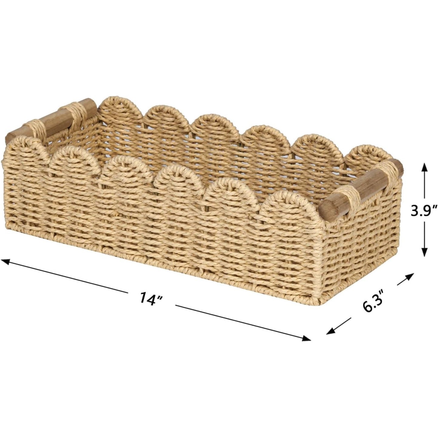 Woven Storage Caddy Basket Acalora