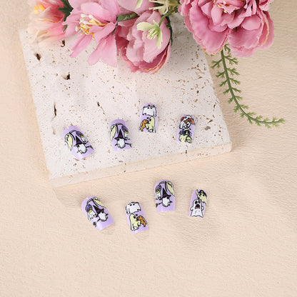 Creative Nail Set with Cartoon Designs Acalora