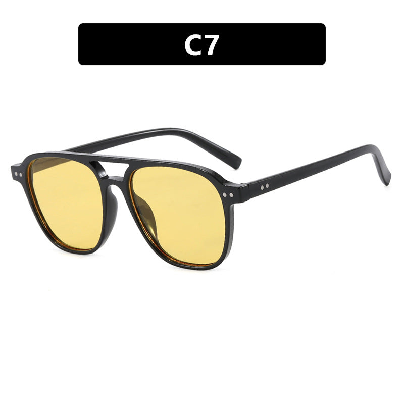Women's modern square sunglasses with robust design and UV protection Karnz