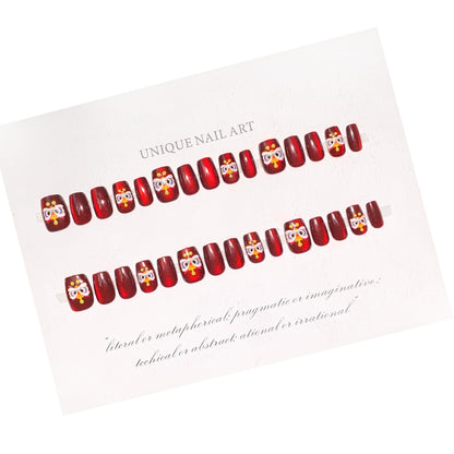 Festive Character-Themed Press-On Nails Acalora