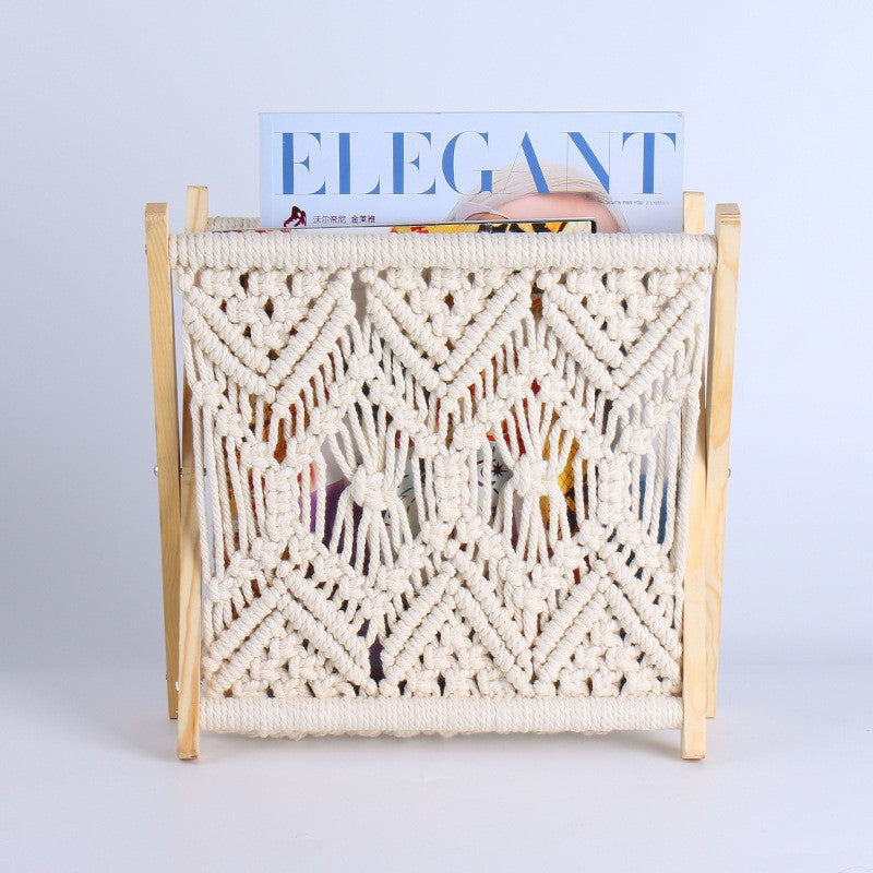 Macrame Magazine Rack Acalora