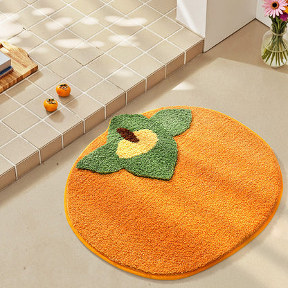 Playful Fruit-Themed Bath Rug