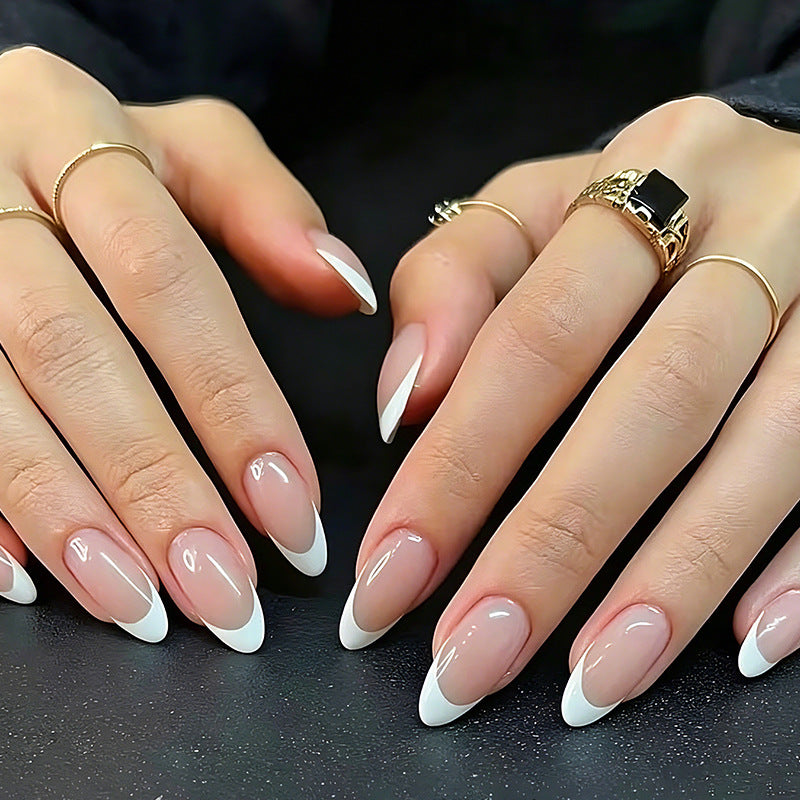 Acrylic Nail Set with Elegant French Tip Acalora