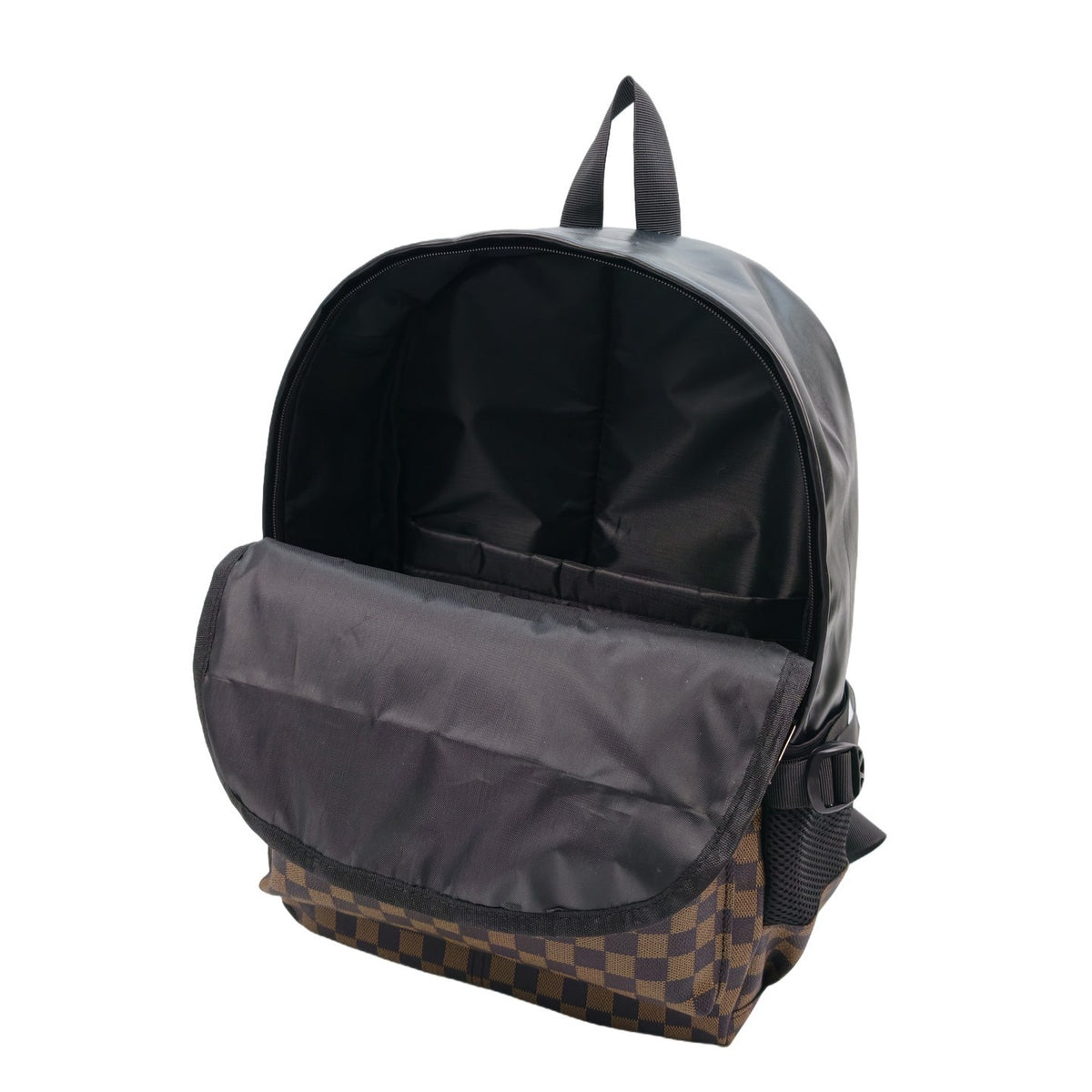 Stylish Checkerboard Pattern Backpack Acalora