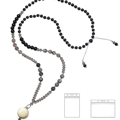 Beaded Eyewear Lanyard with Retractable Clip Acalora