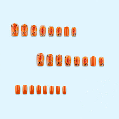 Artificial nails with floral 3D design Acalora