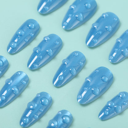 Artificial nails in stylish drip design Acalora