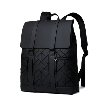 Geometric Pattern Rolltop Backpack Acalora
