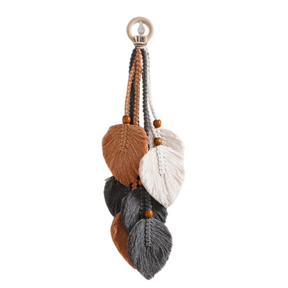 Macrame Leaf Wall Hanging Decor Acalora