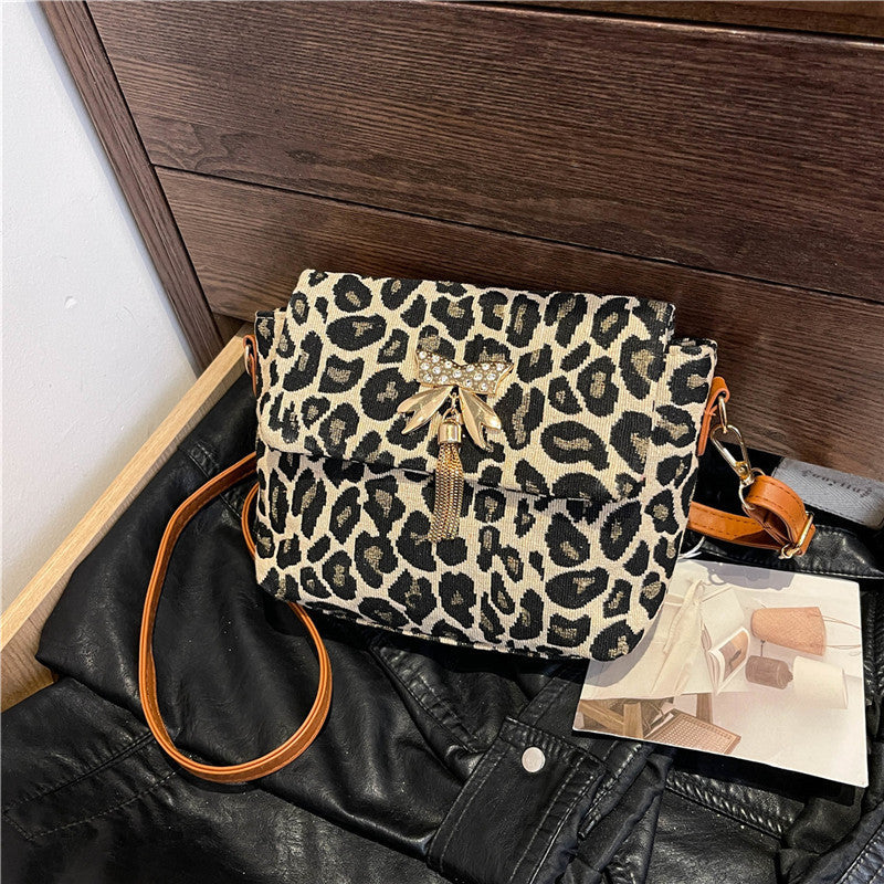 Chic Leopard Print Crossbody Bag Acalora