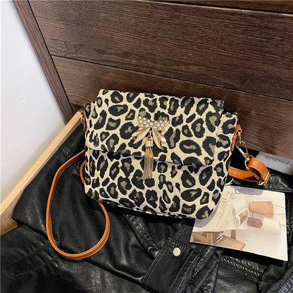 Chic Leopard Print Crossbody Bag Acalora