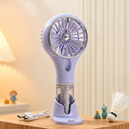 Unisex Portable Spray Hand Fan with USB Charging Function and Ergonomic Design Brehn
