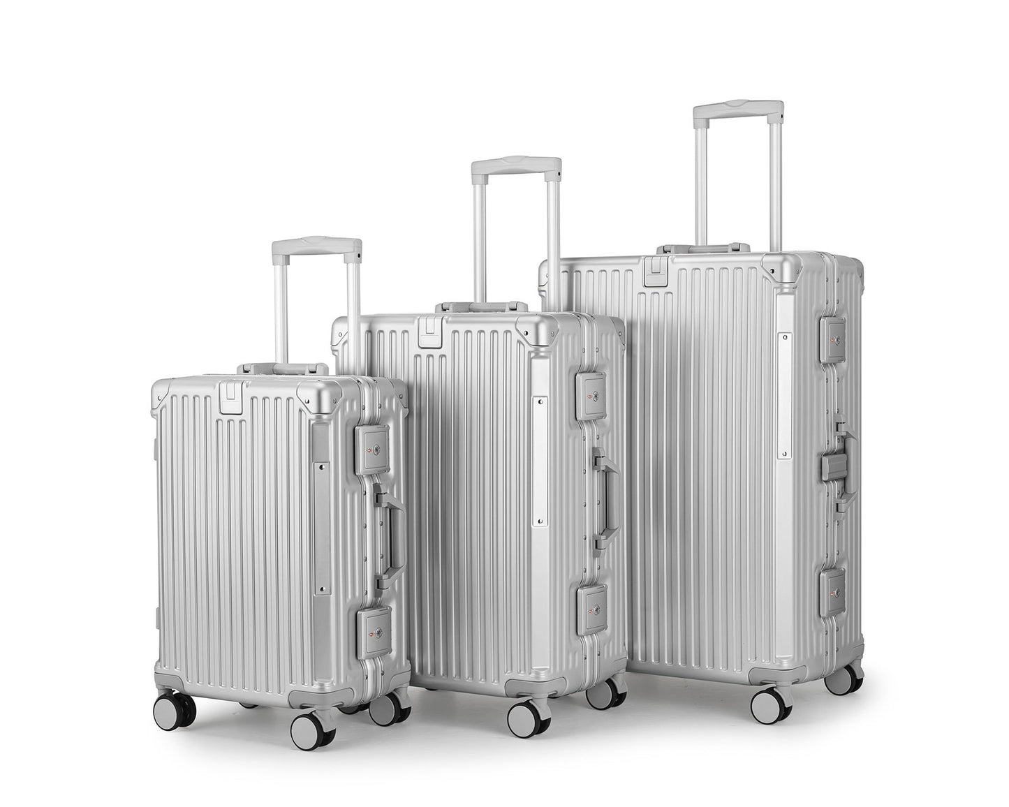 Unisex Aluminium Hard-shell Travel Luggage Set Brehn