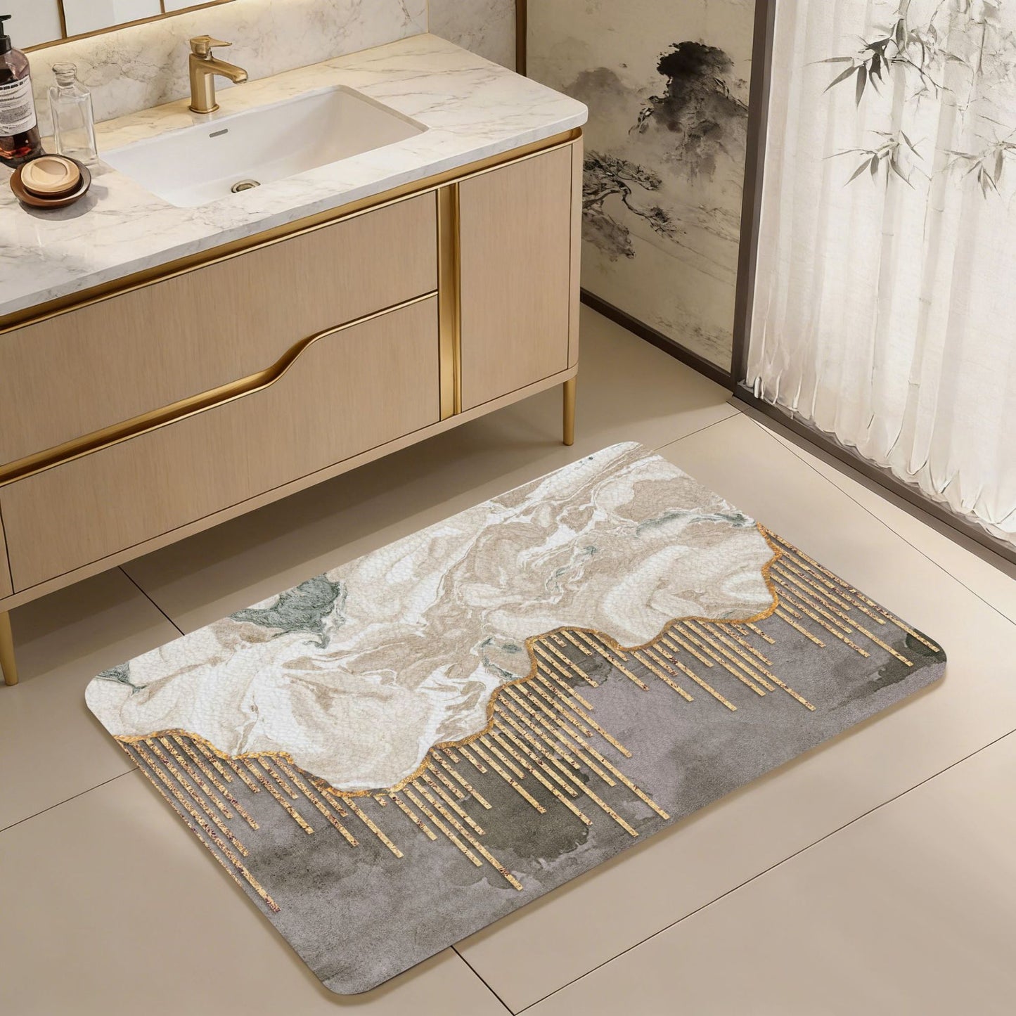 Fun Citrus-Themed Bath Mat Acalora