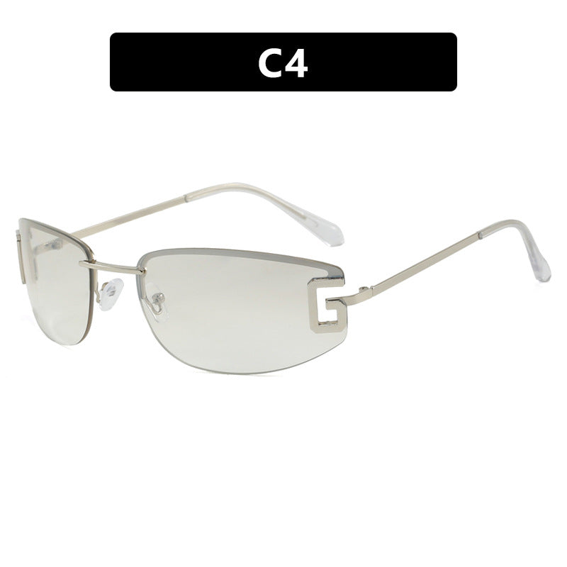Women's futuristic sunglasses with sporty design and UV protection Brehn