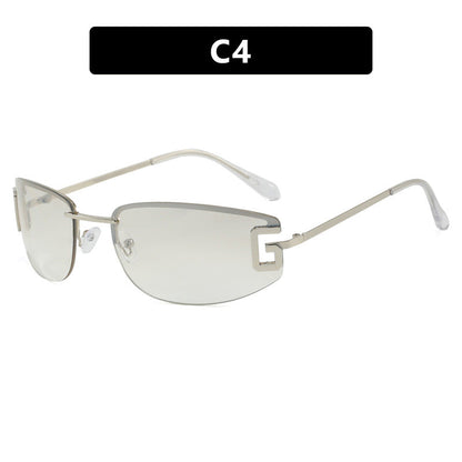 Women's futuristic sunglasses with sporty design and UV protection Brehn