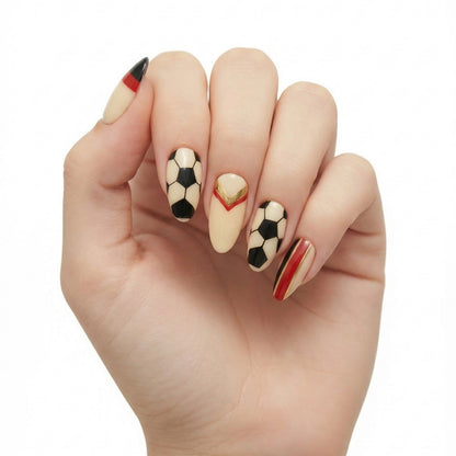 Creative Football Nail Art Acalora