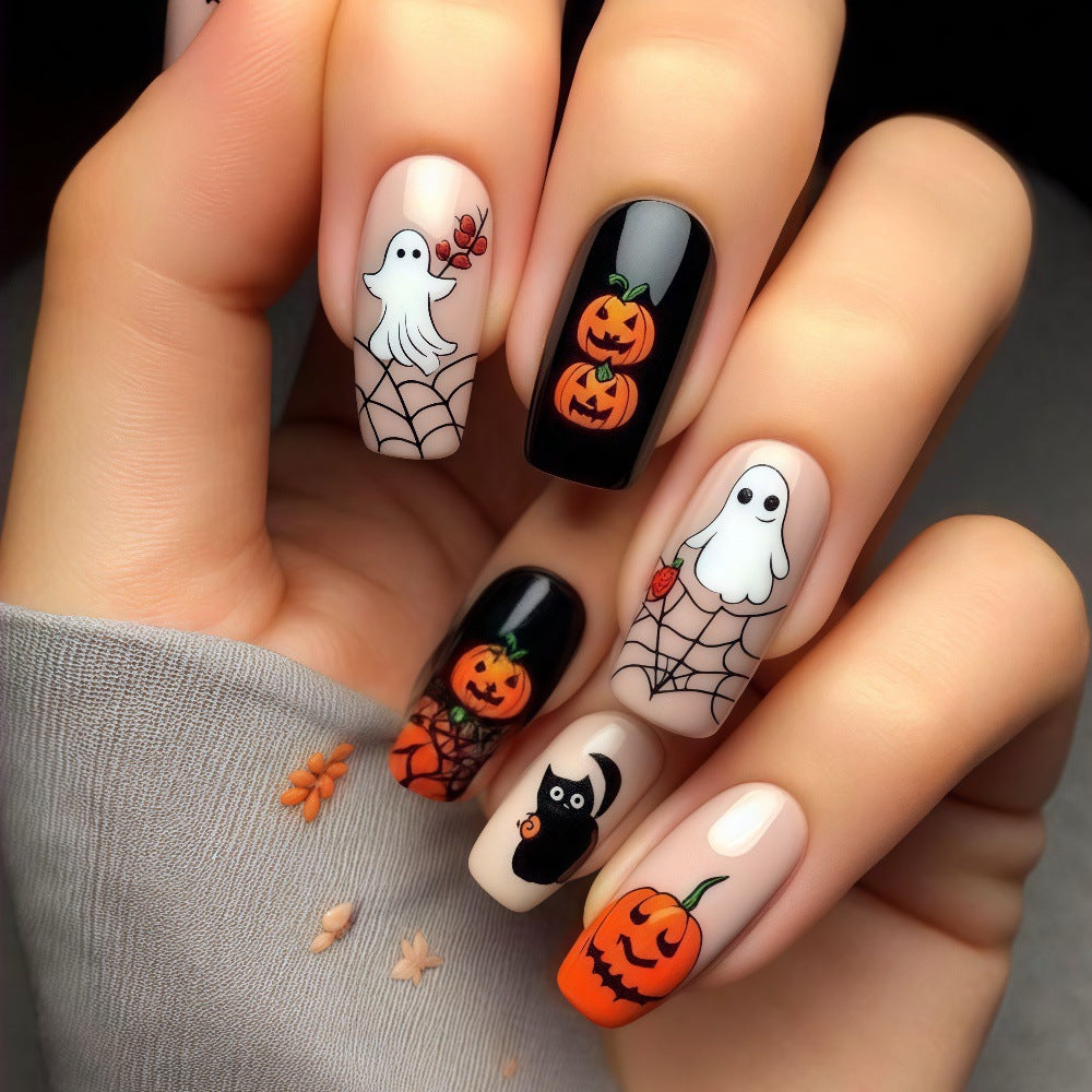 Creative Halloween Art Nails Set Acalora
