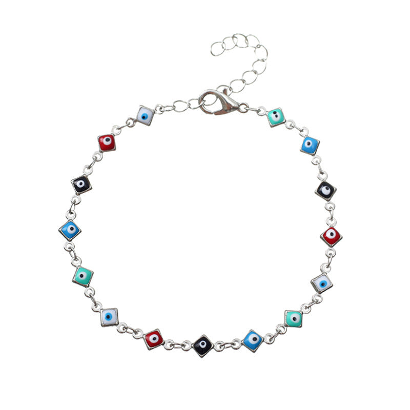 Multi-Colored Evil Eye Bracelet Acalora