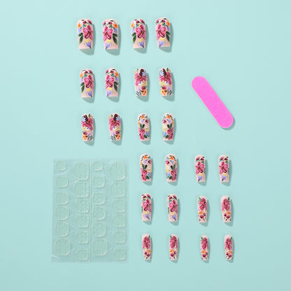Artificial nails with floral accents Acalora 1788541752