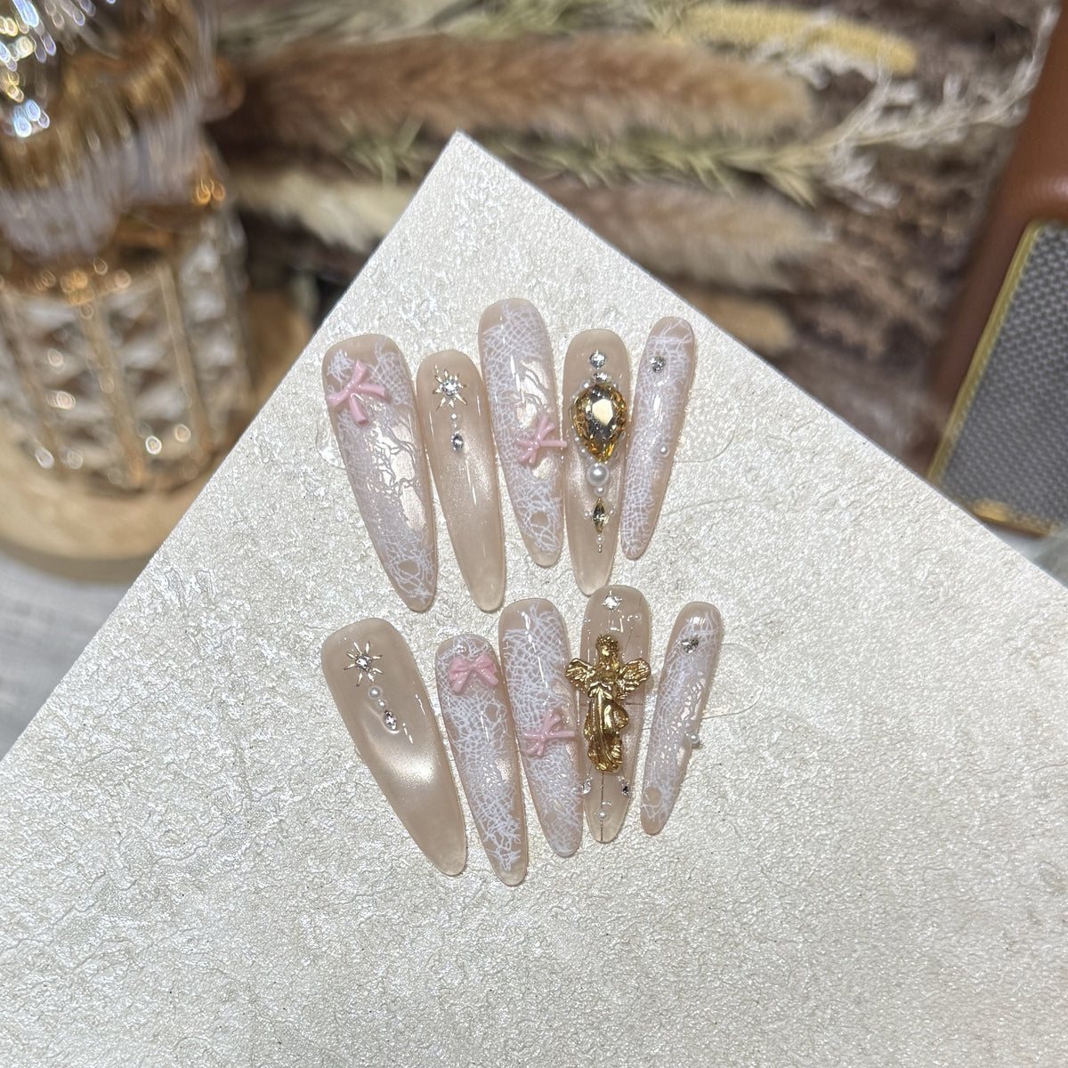 Decorative Press-On Nail Tips Acalora