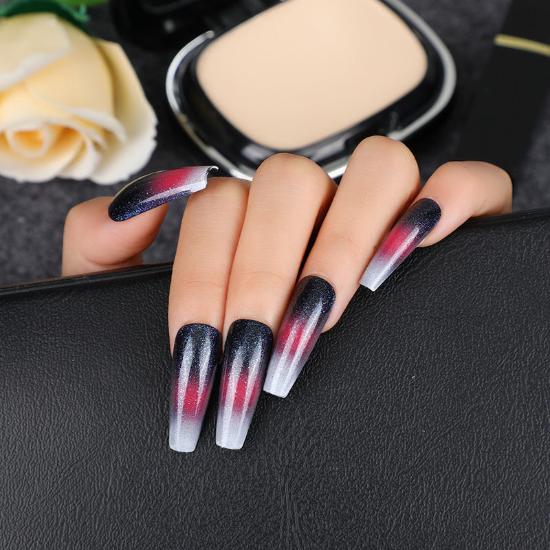 Glamorous artificial nails with gradient Acalora