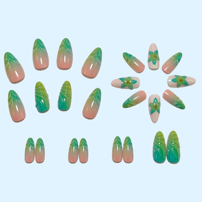 Artificial nails with playful floral design Acalora