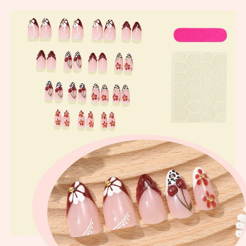 Creative Nail Art Set with Floral and Animal Designs Acalora