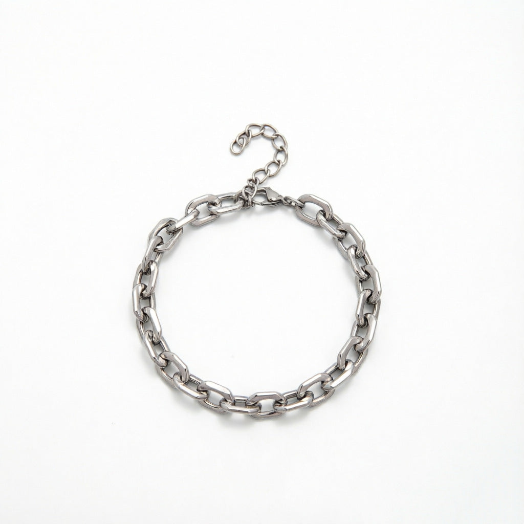 Elegant Geometric Link Bracelet Acalora