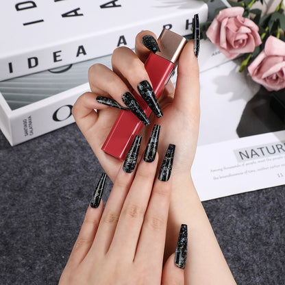 Artificial nails in elegant geometric design Acalora