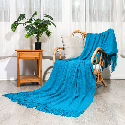 Woven Textured Throw Blanket